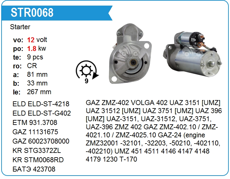 Стартер Delco Remy 61000948 (61000948)