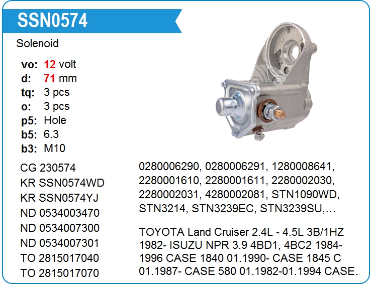 Втягивающее реле стартера Denso 1534002320 (1534002320)