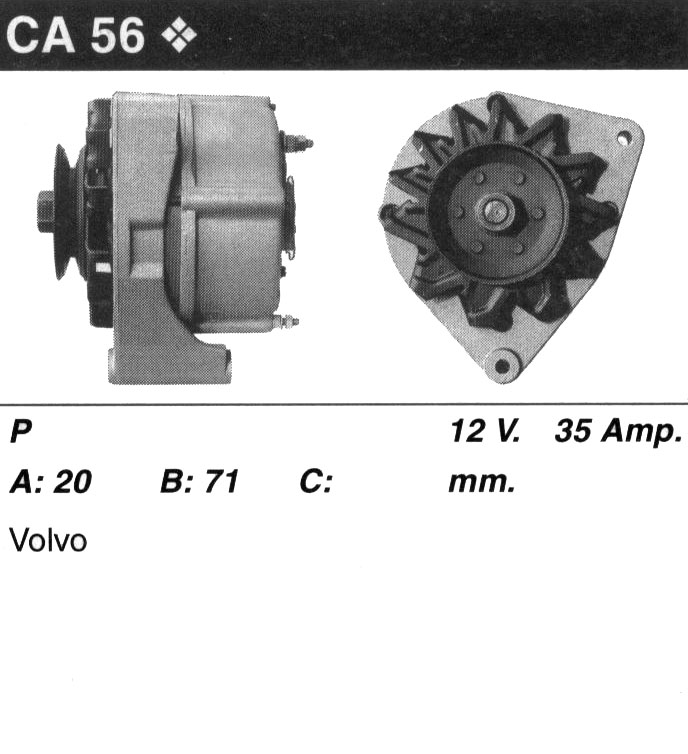Генератор Bosch 0120400854 (CA56)