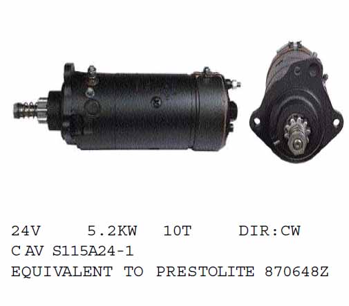 Стартер CAV 1231F022 (1231F022)