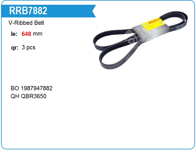 Ремень поликлиновой Ford 89FX6C301A2D (3PK648)