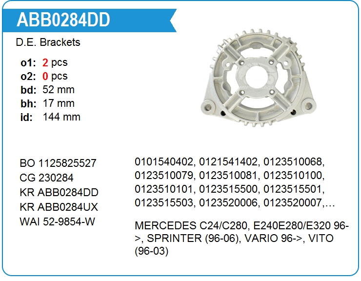 Крышка генератора передняя KRAUF ABB0284DD (230284)