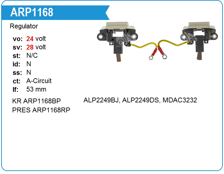 Регулятор генератора Prestolite 8RE33B3A (8RE33B3-A)