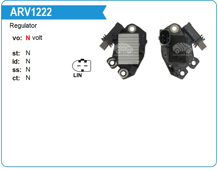 Регулятор генератора Mobiletron VRV4313 (VRV4313)