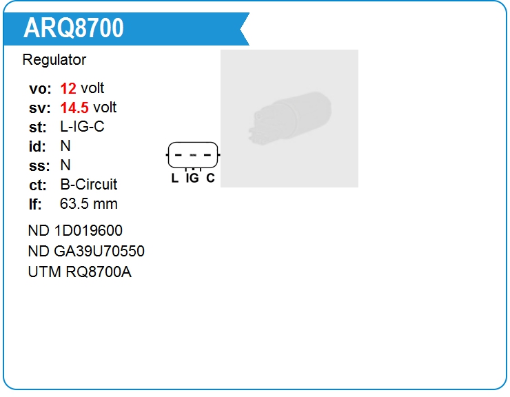 Регулятор генератора Denso 1D019600 (1D019600)