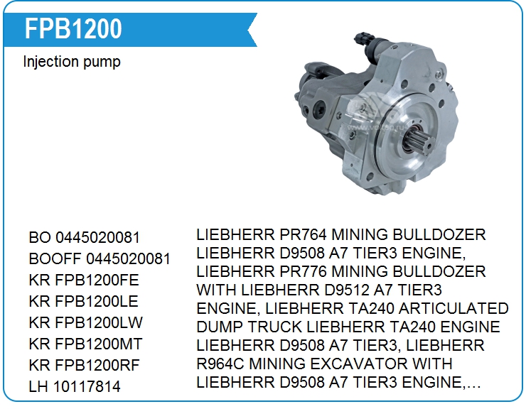 ТНВД KRAUF FPB1200SN (10117814A)