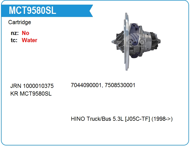 Картридж для турбокомпрессора KRAUF MCT9580SL (MCT9580SL)