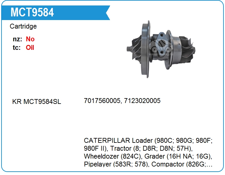 Картридж для турбокомпрессора E&E GT50-001 (MCT9584)