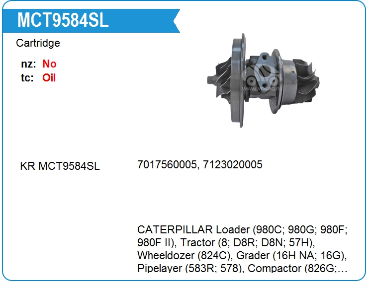 Картридж для турбокомпрессора KRAUF MCT9584SL (MCT9584SL)