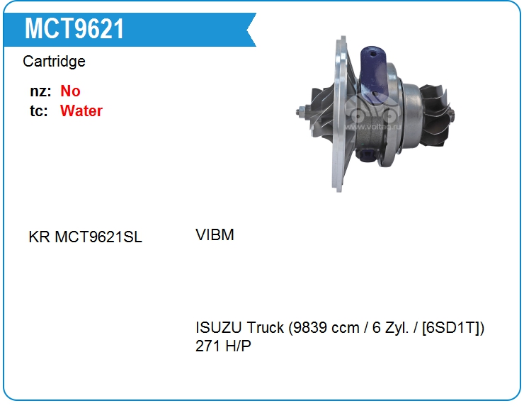 Картридж для турбокомпрессора IHI VBX30011 (MCT9621)