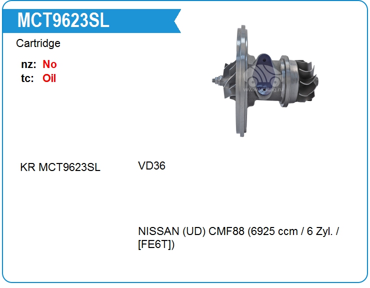 Картридж для турбокомпрессора KRAUF MCT9623SL (MCT9623SL)