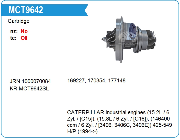 Картридж для турбокомпрессора KRAUF MCT9642TC (MCT9642TC)