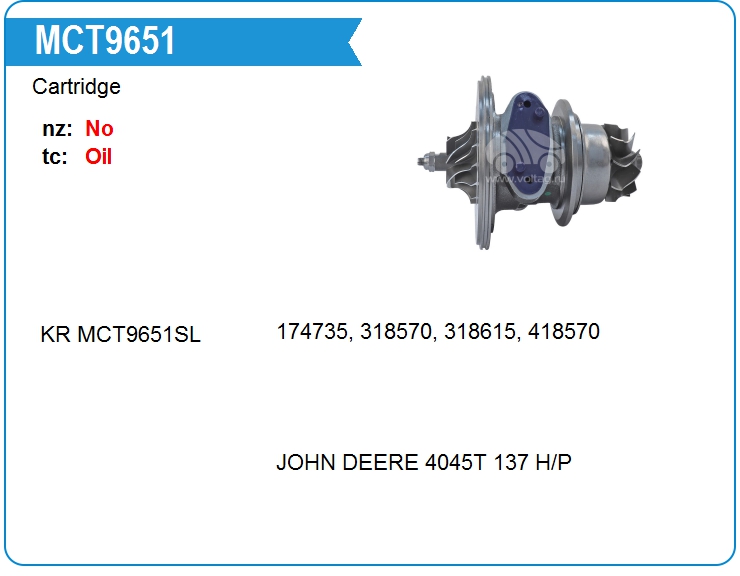 Картридж для турбокомпрессора KRAUF MCT9651BE (MCT9651BE)