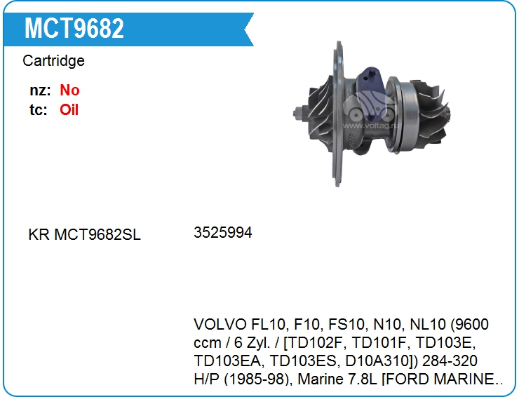 Картридж для турбокомпрессора HLS 4027580 (MCT9682)