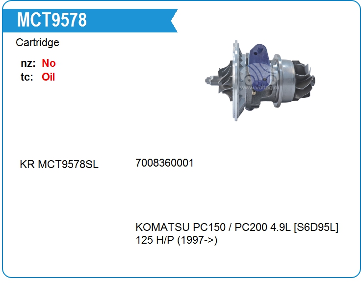 Картридж для турбокомпрессора E&E T3-109 (MCT9578)