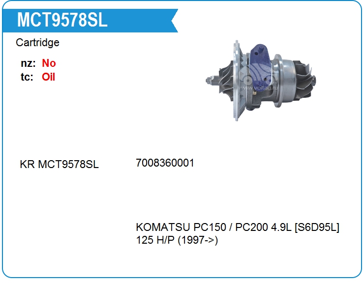 Картридж для турбокомпрессора KRAUF MCT9578SL (MCT9578SL)