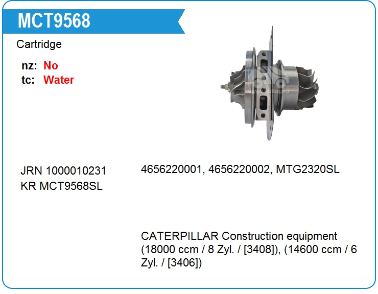 Картридж для турбокомпрессора E&E TL-006 (MCT9568)