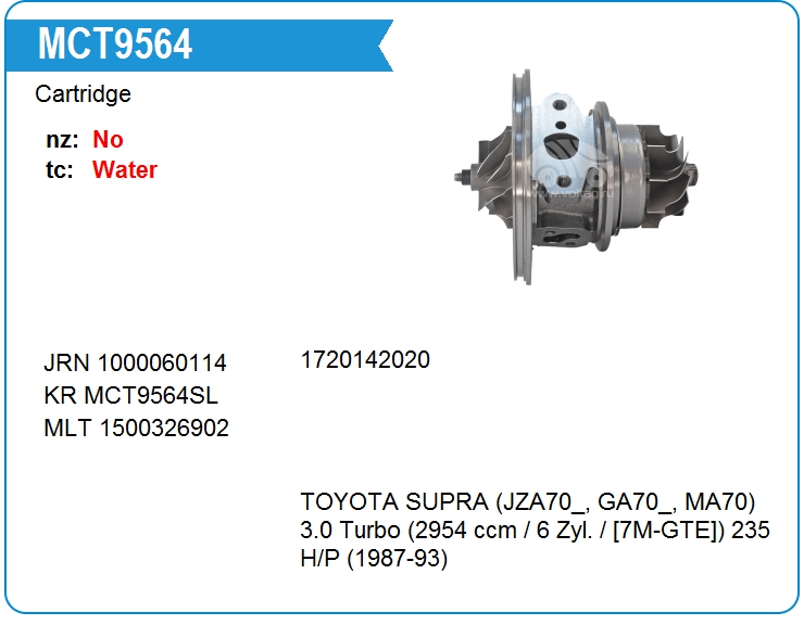 Картридж для турбокомпрессора JRONE 1000060114 (MCT9564)