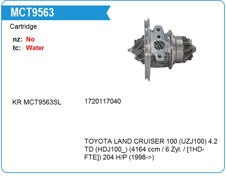 Картридж для турбокомпрессора KRAUF MCT9563NR (MCT9563NR)