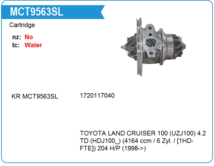 Картридж для турбокомпрессора KRAUF MCT9563SL (MCT9563SL)