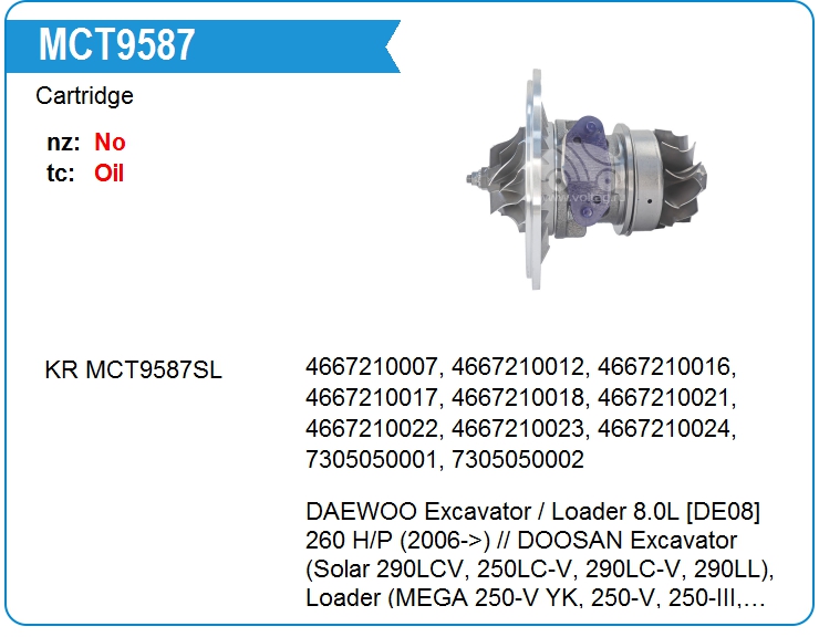 Картридж для турбокомпрессора KRAUF MCT9587NR (MCT9587NR)