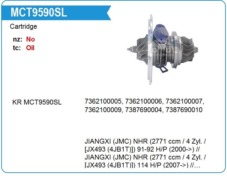 Картридж для турбокомпрессора KRAUF MCT9590SL (MCT9590SL)