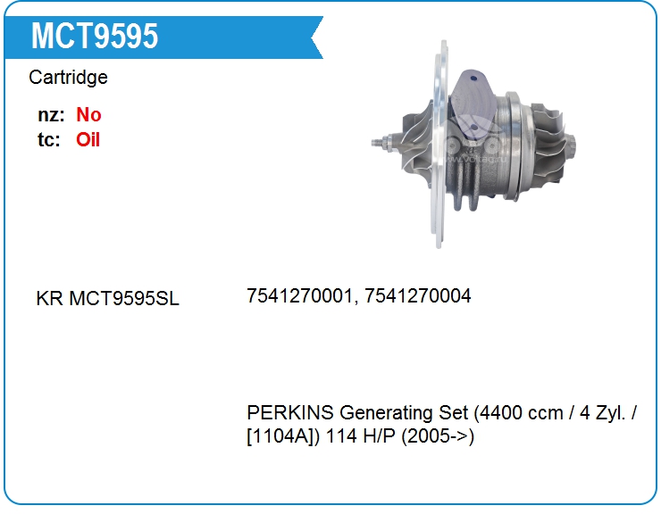 Картридж для турбокомпрессора KRAUF MCT9595BE (MCT9595)
