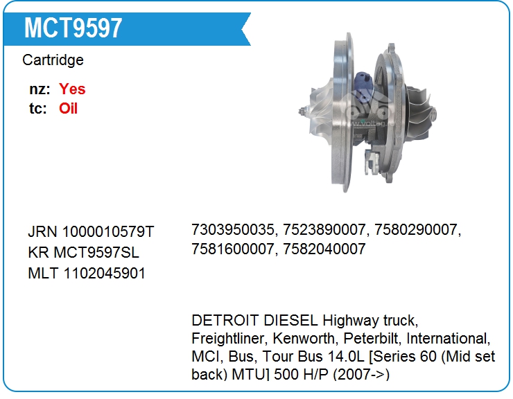 Картридж для турбокомпрессора KRAUF MCT9597TC (MCT9597TC)