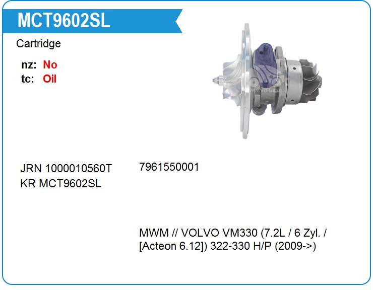 Картридж для турбокомпрессора KRAUF MCT9602SL (MCT9602SL)