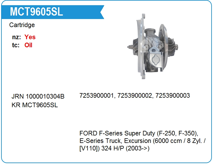 Картридж для турбокомпрессора KRAUF MCT9605SL (MCT9605SL)