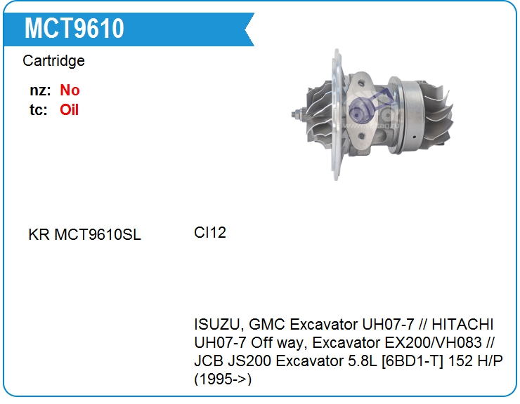 Картридж для турбокомпрессора E&E RH7-025 (MCT9610)