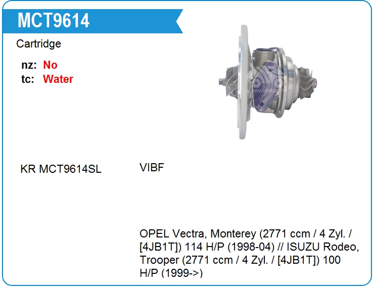 Картридж для турбокомпрессора E&E RHF5-012 (MCT9614)
