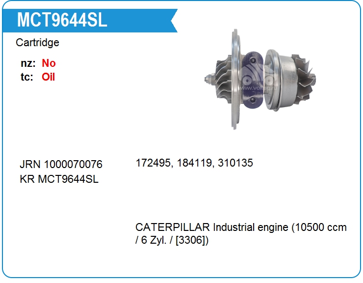 Картридж для турбокомпрессора KRAUF MCT9644SL (MCT9644SL)