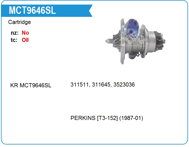 Картридж для турбокомпрессора KRAUF MCT9646SL (MCT9646SL)