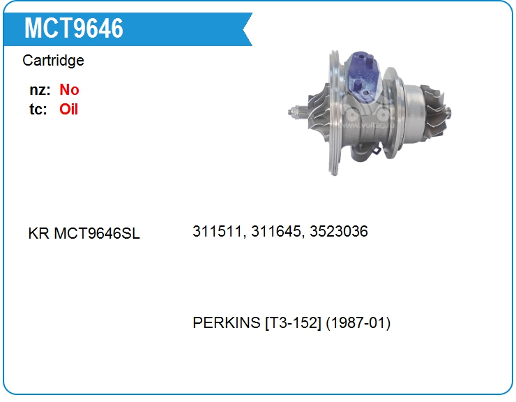 Картридж для турбокомпрессора Schwitzer 311880 (MCT9646)