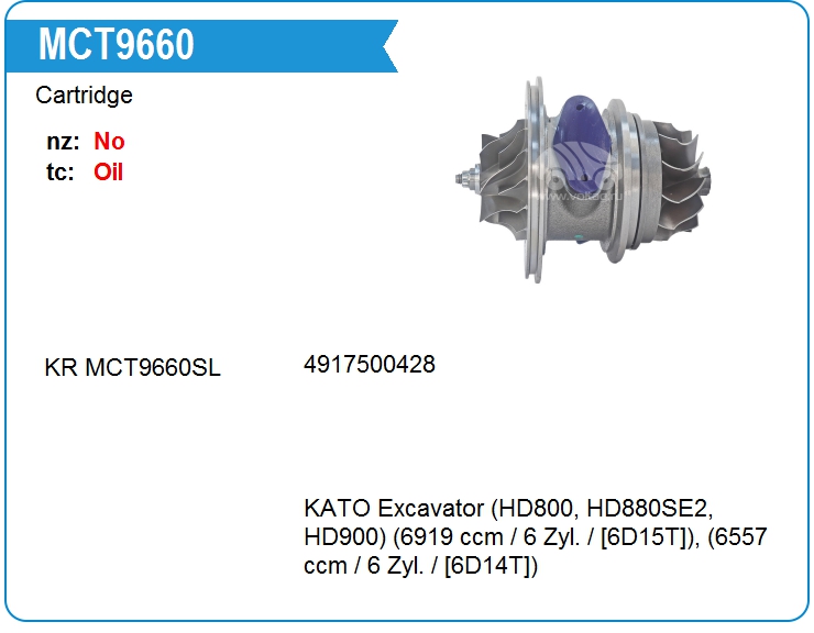 Картридж для турбокомпрессора KRAUF MCT9660NM (4917508020)
