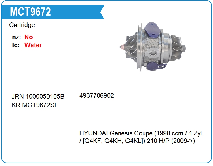 Картридж для турбокомпрессора E&E TD04-047 (MCT9672)