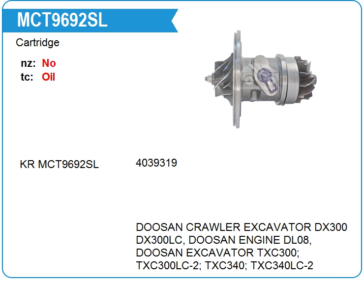Картридж для турбокомпрессора KRAUF MCT9692SL (MCT9692SL)