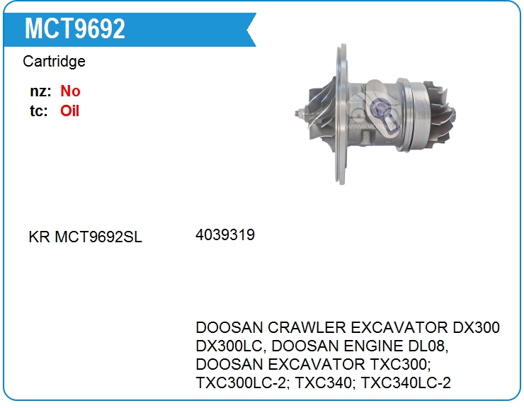 Картридж для турбокомпрессора E&E HX-044 (MCT9692)