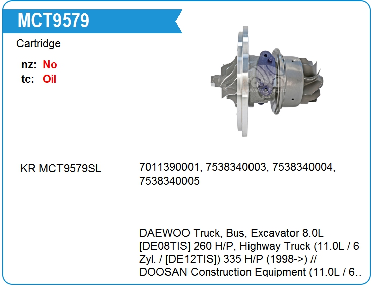 Картридж для турбокомпрессора KRAUF MCT9579BE (MCT9579BE)