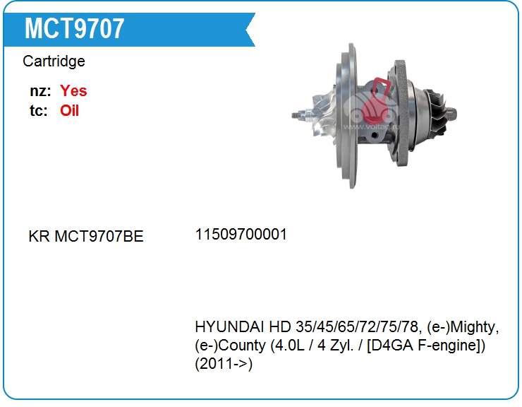 Картридж для турбокомпрессора KRAUF MCT9707NM (on2821048701)