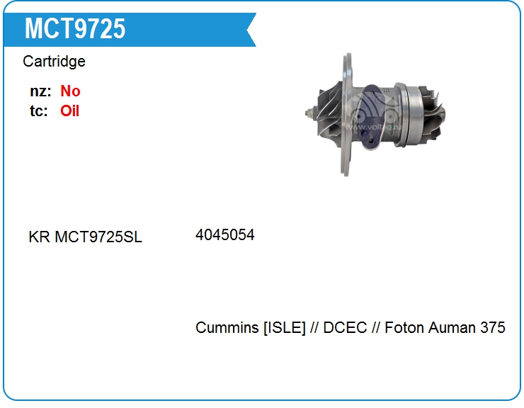 Картридж для турбокомпрессора HLS 3790686 (MCT9725)