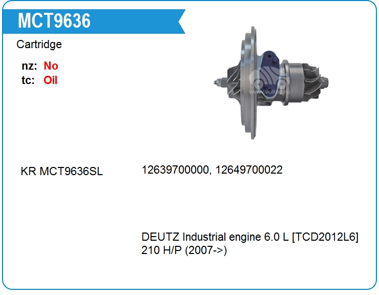 Картридж для турбокомпрессора KRAUF MCT9636NM (MCT9636NM)