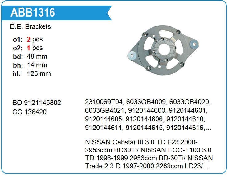 Крышка генератора передняя Bosch 9121145802 (136420)
