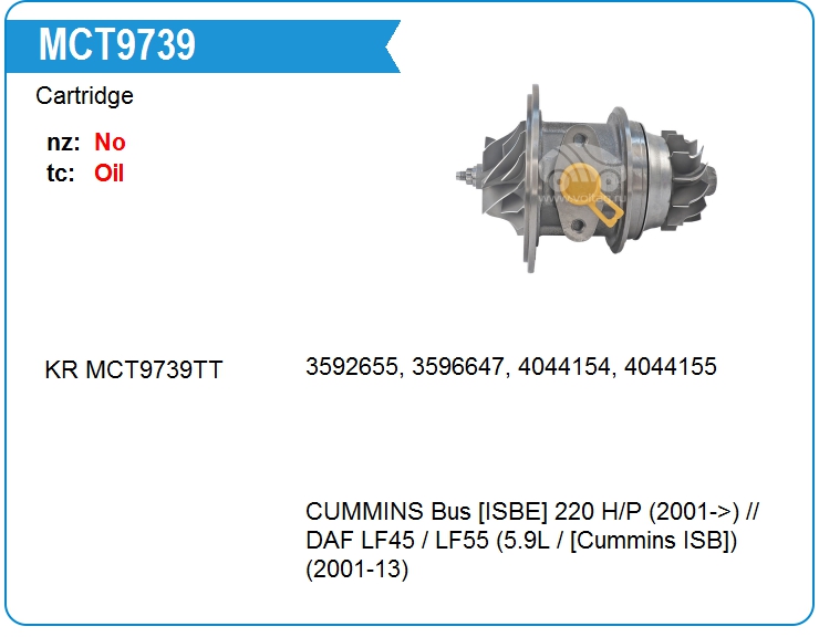Картридж для турбокомпрессора HLS 3596648 (MCT9739)