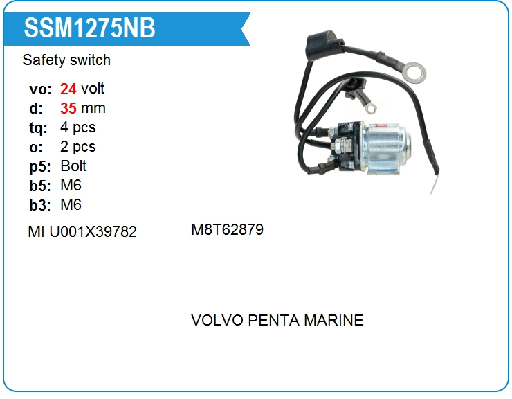 Втягивающее реле стартера маленькое KRAUF SSM1275NB (SSM1275NB)
