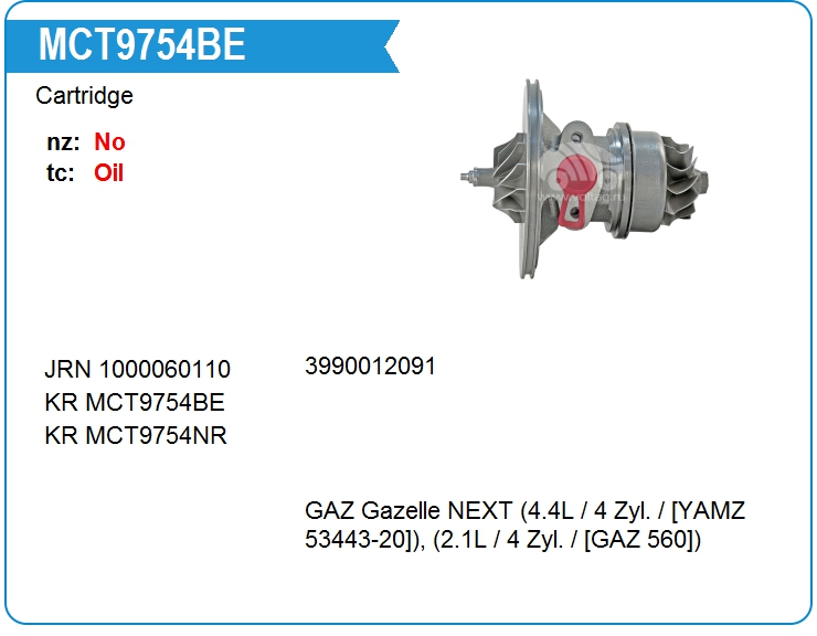 Картридж для турбокомпрессора KRAUF MCT9754BE (MCT9754BE)