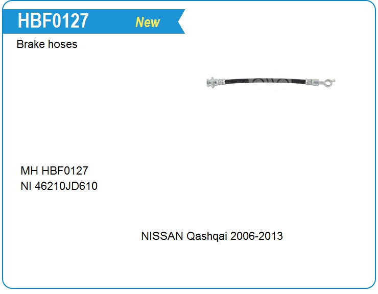 Шланг тормозной Nissan 46210JD610 (HBF0127)