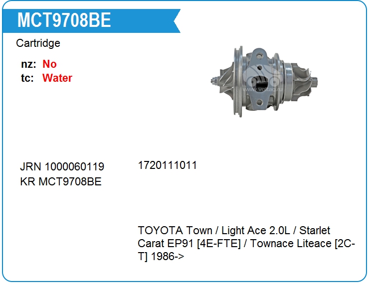 Картридж для турбокомпрессора KRAUF MCT9708BE (MCT9708BE)