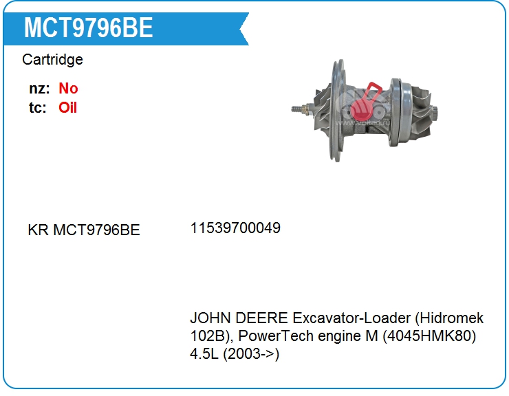 Картридж для турбокомпрессора KRAUF MCT9796BE (MCT9796BE)